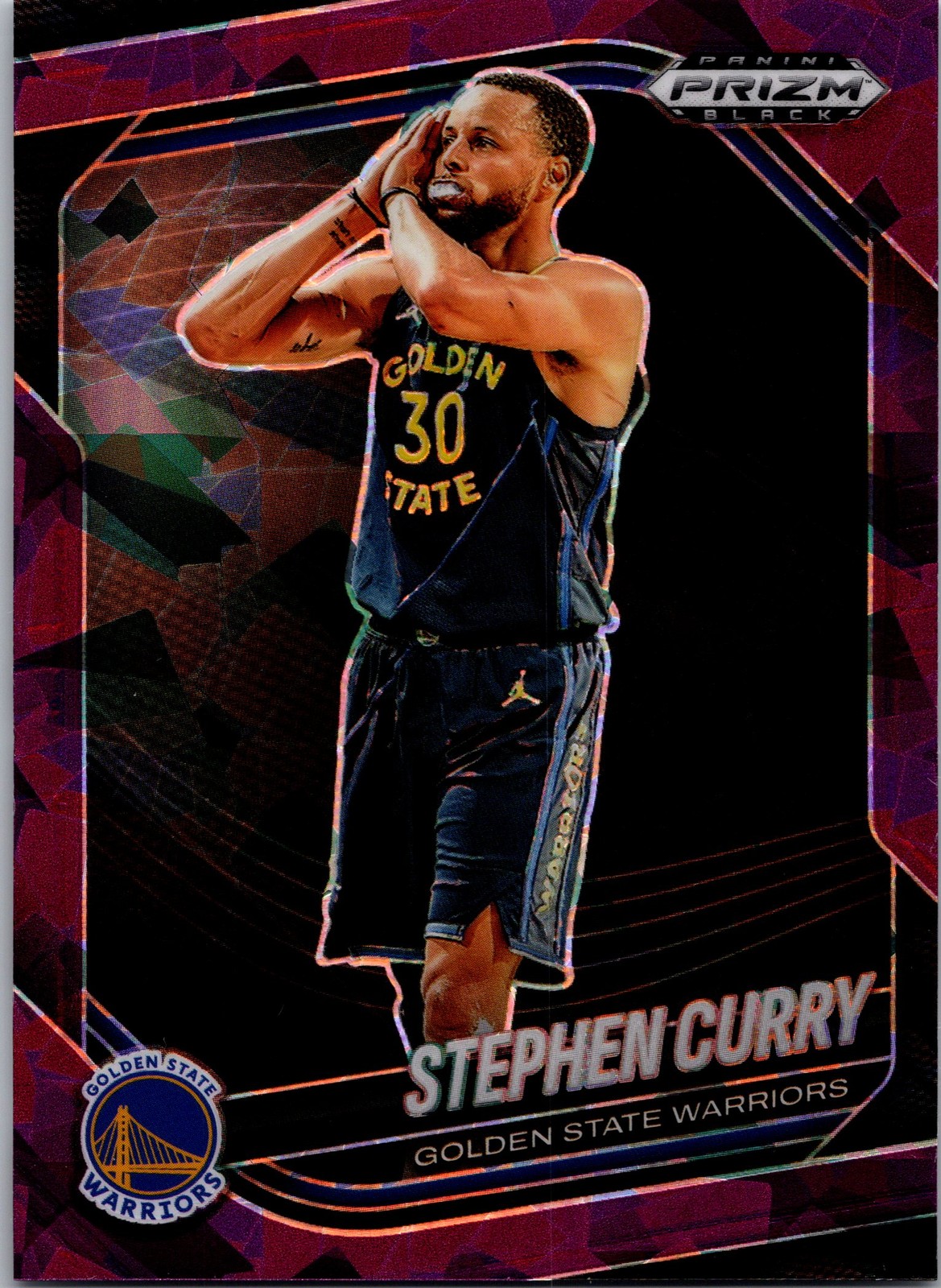 2024-25 Panini Prizm Black #7 Stephen Curry Purple Ice #/149