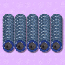 50PCS 2 inch 36 Grit Zirconia Roll Lock Die Grinder Quick Change Sanding Discs
