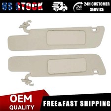 New Driver Passenger Side For Tesla Model S 2012-20 Front Pair Beige Sunvisors New Driver Passenger Side For Tesla Model S 2012-20 Front Pair Beige Sunvisors