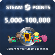 5000-100000 DAMPFPUNKTE Steam Points Shop Wä...