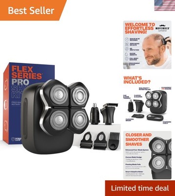 Men's Cordless Electric Shaver: Waterproof, Rechargeable & Ergonomic Design