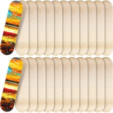 12 Pezzi Mazzi di Skateboard Vuoti Bulk 24 x 6 Pollici Mazzo di Acero Professionale 7 Strati...