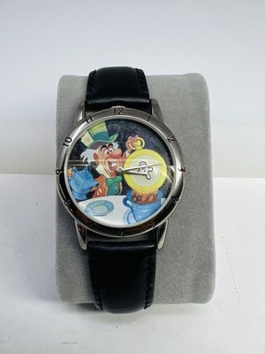 Disney Signature Series Artist Signed MAD HATTER Alice in Wonderland Watch