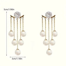 Women's Imitation Pearl Earrings, 1 Pair