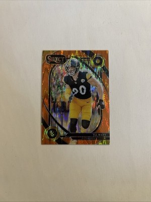 2024 Panini Select - Club Level T.J. Watt #294 Orange Shock Prizm /399