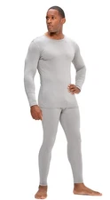 DEVOPS Men's Thermal Underwear Long Johns Set Fleece-Lined Winter Base Layer