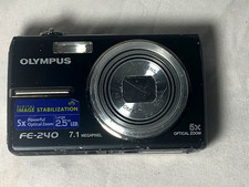Olympus FE-240 7.1MP 5x Optical Zoom Digital Camera No Battery for parts