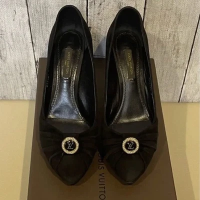 Escarpins Louis Vuitton Noir Femme Taille 35.5/US3.5 D'occasion... - Photo 1/4