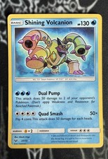 Pokémon Shining Volcanion TCG Shining Legends Card 27/73 Shiny Holo Rare 2017 on eBay