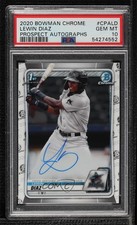 2020 Bowman Chrome Prospect Auto Lewin Diaz #CPA-LD PSA 10 GEM MT Auto 05u3