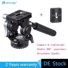 Stativkopf Stativ Fluid Videokopf Video Head Mount Plate w/ 134mm Leveling Base