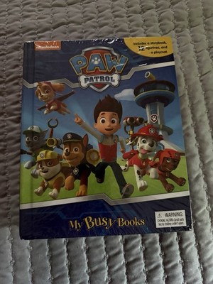 Nickelodeon Paw Patrol My Busy Books Storybook Figurines Playmat Set