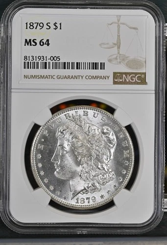 1879 S Morgan Silver Dollar NGC MS-64