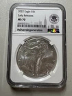 2022 Eagle S$1 Early Releases MS 70 #silverdegenerates