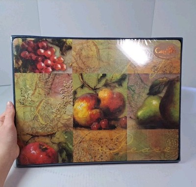  4 Carpentree Cork Placemats Fruit Of The Spirit Joy Peace Love Theme SEALED