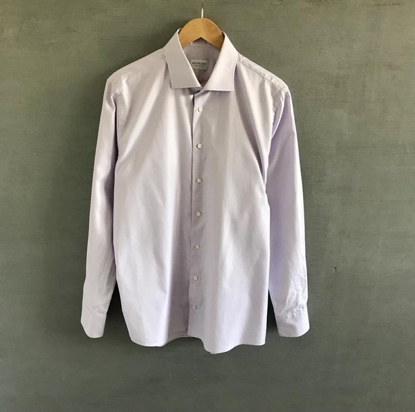 Men Pelikamo Shirt Lilac Cotton 44 / XXL / 52