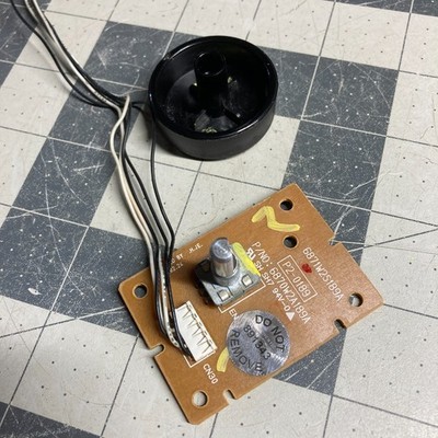 GE OEM Microwave PCB Selector Encoder w/ Knob WB27X10396 WB03X10095 - Tested