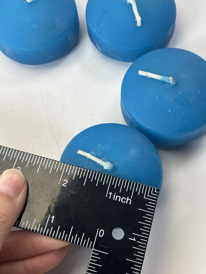 Vintage Descontinuado Pier 1 Vela Flutuante Brilhante Conjunto de 4 Novo Estoque Antigo - Imagem 4 de 4