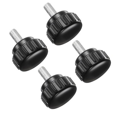 M6x16mm Knurled Clamping Knobs Carbon Steel Thread 30mm Head for Replace,4Pcs