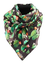 M&F Western 33" Silk Wild Rag - Black Cactus