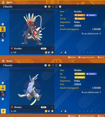  EVENT SHINY KORAIDON + MIRAIDON   | Pokemon Karmesin/Purpur [Deutsch]