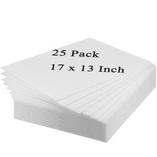 25 Pack Blank Yard Signs, 17 x 13 Inch, Double Sided, Corrugated Plastic, Craft