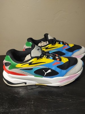9 PUMA RS-Fast International Flags Black Grey Yellow Green 9