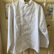 White Chef Jacket Chef Coat  Chefwear Unisex Size M or Ladies 14