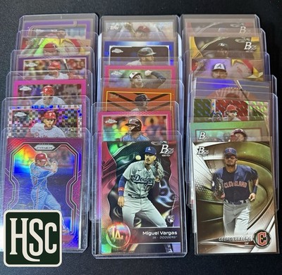 Baseball MLB - 60 Card Lot - Rookies, Parallels, Memorabilia, Autos, Numbered