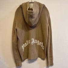 PalmAngels Knit Back Logo Zip Hooded M