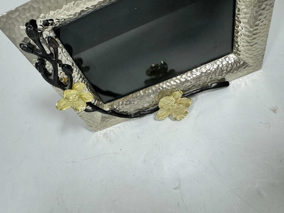 Marco de fotos orquídea dorada michael aram 6x4 plateado (105) Foto 2 de 4