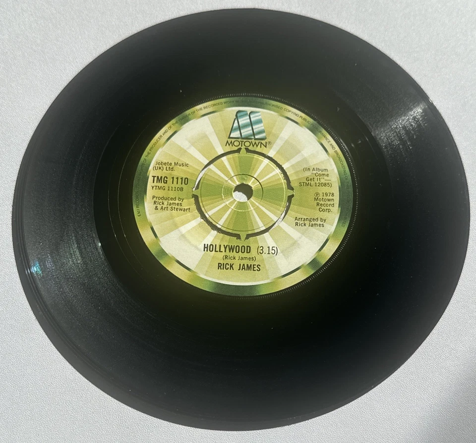 Rick James ~ You And I ~ 1978 Motown 7” Vinyl Record EX / M Condition - Image 4 of 4