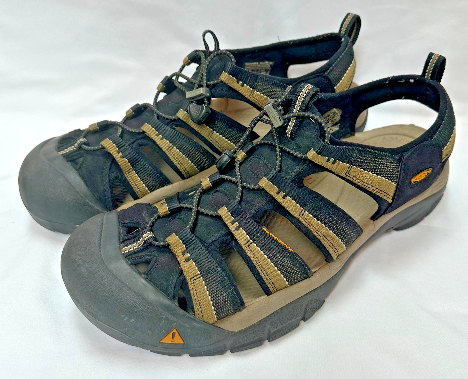 KEEN Sandali Uomo Taglia 14 Impermeabili Nero Marrone Scarpe Newport Escursionismo
