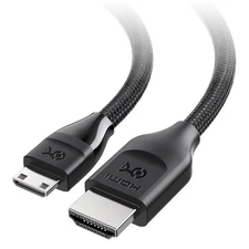 Cable Matters 48Gbps 8K Mini HDMI to HDMI 2.1 Cable - 6.6ft, Supports 8K@60Hz / 