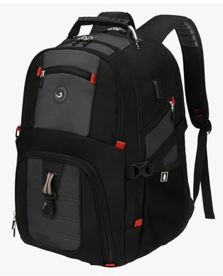 Extra Large 50L Travel Laptop Backpack with USB Charging Port, College Backpack 