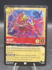 Disney Lorcana-Whispers in the Well-Beast-Aggressive Lord- 113-Cold Foil-NM
