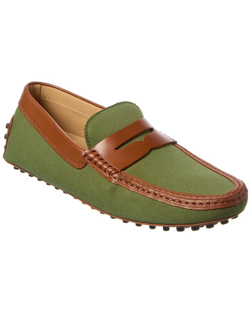 TOD’S Mocassino uomo Tod'S Gommino in tela e pelle