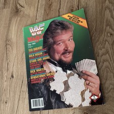 Vintage May 1989 WWF WWE Magazine Ted Dibiase Cover w Catalog Million Dollar