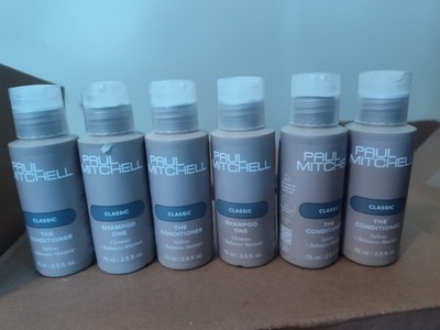 Lot of 6 Paul Mitchell Hair Classic Shampoo & Conditioner 2.5 fl oz Travel Size