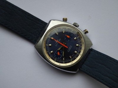 Vintage HAU: DUGENA CHRONOGRAPH, Swiss Made, Hd.Aufz. Valjoux  7733, ca. 1970