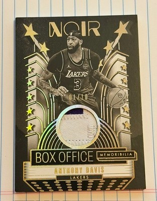 2024-25 Panini Noir - Anthony Davis - Box Office Memorabilia 1/10 - Lakers