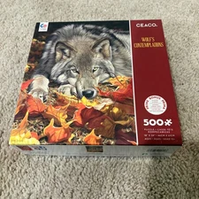 Ceaco Wolfs Contemplations Sealed Unopened 500 Piece Puzzle Made in USA