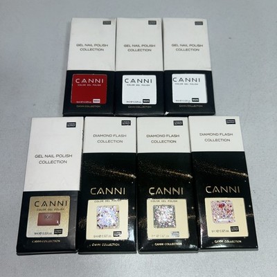7 New Canni Gel Nail Polish Slightly Damaged Boxes On Some 