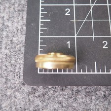 Olds Ambassador Trumpet Bottom Valve Cap Gold Brass Replacement Part 9722
