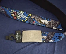 Buckle Down Web Belt With Eagle and Dagger New