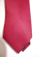 KENNETH COLE REACTION Red Geometric Silk Blend Neck Tie NEW