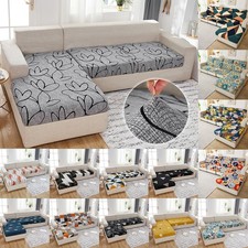 Sofa Seat PRINT Cover Seater Couch Slipcover Cushion Elastic Settee Protector UK