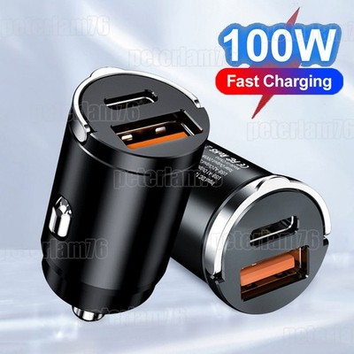 Auto 66Watt Schnell Ladegerät USB & USB-C | Handy Stecker KFZ Zigarettenanzünder