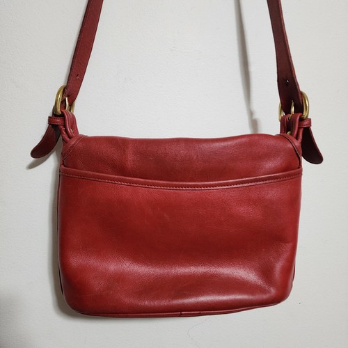 ​Vintage COACH Red Leather City Bag 9097 Crossbody USA Made 1995 VGC by Coach, $250 - Photo 3