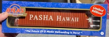 O Scale Atlas #3006333S 40’ High Cube Container Pasha Hawaii Custom Run NIB